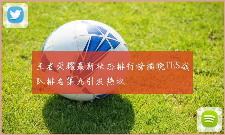 王者荣耀最新状态排行榜揭晓TES战队排名第九引发热议